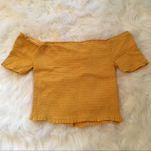 Off the shoulder crop top